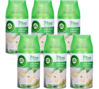 6x Air Wick Freshmatic Fleur blanche recharge désodorisant | Recharge rafraîchissante au parfum de lys, de rose blanche, de jasmin et d'un
