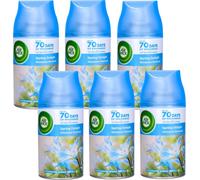 6x Air Wick Freshmatic Fraîcheur printanière recharge de 250ml | Parfum printanier de fleurs, d'herbe qui pousse avec un soupçon de terre