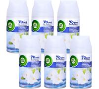 6x AirWick Freshmatic Recharge de parfum Coton & Amande 250ml | Un parfum aux notes de lavande fraîche en fleur, d'amande en fleur odorante et d'un soupçon de lilas en fleur