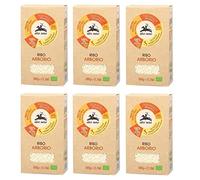 6x Alce Nero Riso Arborio Biologico Bio-Reis 100% Italienischer Reis Ideal für Risottos und Desserts Vakuumverpackung 500g