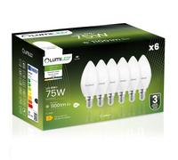 6x Ampoule LED E14 Bougie B35 10W = 75W 1100lm 4000K Blanc neutre 180° LUMILED