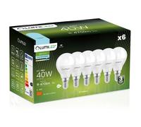 6x Ampoule LED E14 Sphérique P45 5W = 40W 470lm 6500K Blanc froid 180° LUMILED