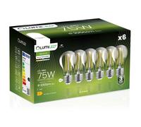 6x LED-Lampe E27 A60 8W = 75W 1055lm 4000K Neutralweiß 360° FILAMENT LUMILED