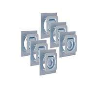 vidaXL Anneau d'arrimage pour remorque 6 pcs Acier galvanisé 2000 kg
