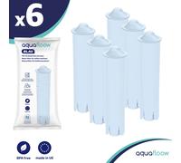 6x Aquafloow bleu filtre à eau pour les machines à café Jura Impressa, Ena Giga Classic