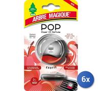 6X Arbre Magique Désodorisant Auto X Bochette Pop Exotic
