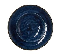 6x Assiette à pâtes Ø 27,5 cm VIDA Dark Ocean / bleu foncé Porcelaine