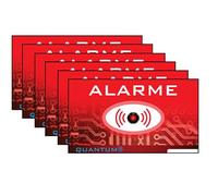 6X Autocollants Sticker Maison sous Alarme 10x6cm Autocollant dissuasif Stickers Anti Intrusion dissuasifs