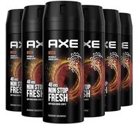 6x Axe Déodorant Spray Pour le Corps Musk chaque 150ml pour les hommes