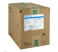 6x B. Braun NaCl 0,9% Ecotainer® Topische Spüllösung 1000 ml | Flasche (1000 ml) - B011OIJLJM