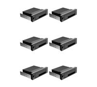 6X Baie Interne Sans Plateau de 5,25 Pouces III Boîtier de Fond de Panier de Disque Dur Rack Mobile Remplaçable à Chaud pour Disque Dur 2,5/3,5