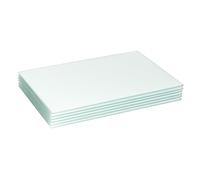 6x Blanc 40cm x 30cm Sets de Table en Verre Cuisine À Manger Table à Dinner