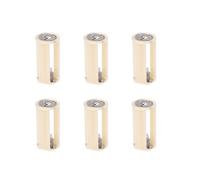 6X Blanc Casse Cylindre Batterie Adaptateur Support pour 3x1.5V AA Batteries