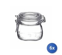 6X Bocal En Verre De Conservation 500 Ml Hermétique 1198