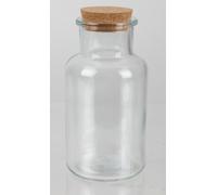 6x bocaux à provisions 250ml avec couvercle en liège, pour la mise en conserve de cornichons, bocal à provisions, conservation de la fraîcheur, récipient pour la conservation, pour les aliments