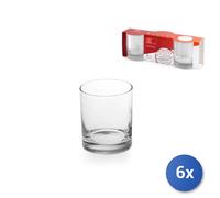 6X Bormioli Rocco Paquet De 3 Verres Pour Eau Cortina En Verre Cl 25