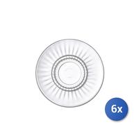 6X Bormioli Rocco Sous-Tasse Barshine En Verre Pour Tasse Double Espresso CM 14