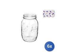 6X Bormioli Rocco Vases 4 Saisons Sans Capsule 1000 Ml