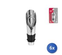 6X Bouchon Verseur Home Soave En Métal Chromé Et Bouchon En Caoutchouc