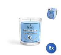 6X Bougies Price's Freshair Antitabac 30H