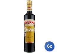 6x Bouteille Amaro Amaro Averna 29 % vol 700 Ml Transparent Verre 29Ø