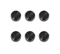 6X Bouton D'Amplificateur de Controle de Volume En Aluminium Noir