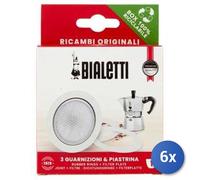 6X Bundle Bialetti Joint + Filtre Moka 1 Tasse