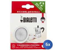 6X Bundle Bialetti Joint + Filtre Moka 1 Tasse