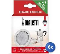 6X Bundle Bialetti Joint + Filtre Moka 3/4 Tasses