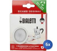 6X Bundle Bialetti Joint + Filtre Moka 6 Tasses