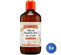 6X Bundle I Provenzali Corps 250 Ml. Huile D'Amandes Douces Fabriquée En Italie