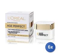 6X Bundle L’Oréal Paris Crème Visage Jour Age Perfect, 50 Ml