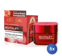 6X Bundle L’Oréal Paris Crème Visage Jour Revitalift Rouge Énergisant 50 Ml