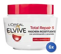 6X Bundle L'Oréal Paris Elvive Total Repair 5 Masque Pour Cheveux 300Ml