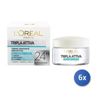 6X Bundle L'Oréal Paris Triple Active Crème Hydratante Protectrice Peaux Ou 50