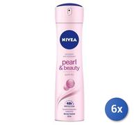 6X Bundle Nivea Pearl & Beauty Déodorant Spray 150 Ml