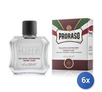 6X Bundle Proraso Lotion Après-Rasage 100 ML. Rouge Dure 400972