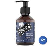 6X Bundle Proraso Nettoyant Barbe Azure Lime Ml 200