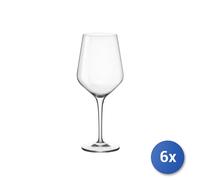 6x Calice En Verre Transparent Electra Large Cl55 Bormioli Rocco