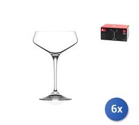 6X Calices En Verre Transparent Aria Pour Champagne Rcr Cl33