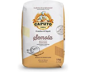 6X Caputo Il Mulino di Napoli Semola rimacinata di Grano Duro Blé Durum Semoule de Blé Haute Élasticité 1kg Semoule pour Pizza