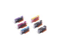 6x cartouches d'encre pour Canon Pixma TR7550, TR8550, TS6140, TS6150, TS6151, TS6250, TS6251, TS705, TS8150, TS8151