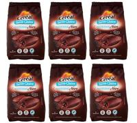 6x Céréal Madeleine Noire Senza Glutine Süßer Snack mit Kakaofüllung Glutenfrei 200g Beutel