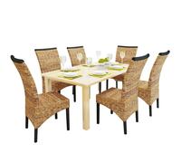 6x Chaise de Salle à Manger Abaca Marron Chaise à Manger Cuisine vidaXL