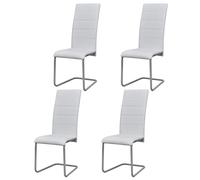 6x Chaise de Salle à Manger Cantilever Noir Chaise à Manger Cuisine vidaXL