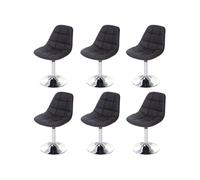 6x chaise de salle à manger Cascina, fauteuil pitovante, chrome similicuir marron Marron G