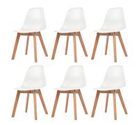 6x Chaise de Salle à Manger Gris Chaises de Cuisine Chaises à Manger vidaXL
