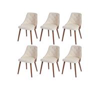 6x chaise de salle à manger Osijek similicuir crème