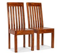 6x Chaises de Salle à Manger Bois Massif avec Finition Sesham Maison vidaXL