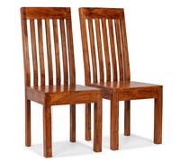 6x Chaises de Salle à Manger Bois Massif avec Finition Sesham Maison vidaXL